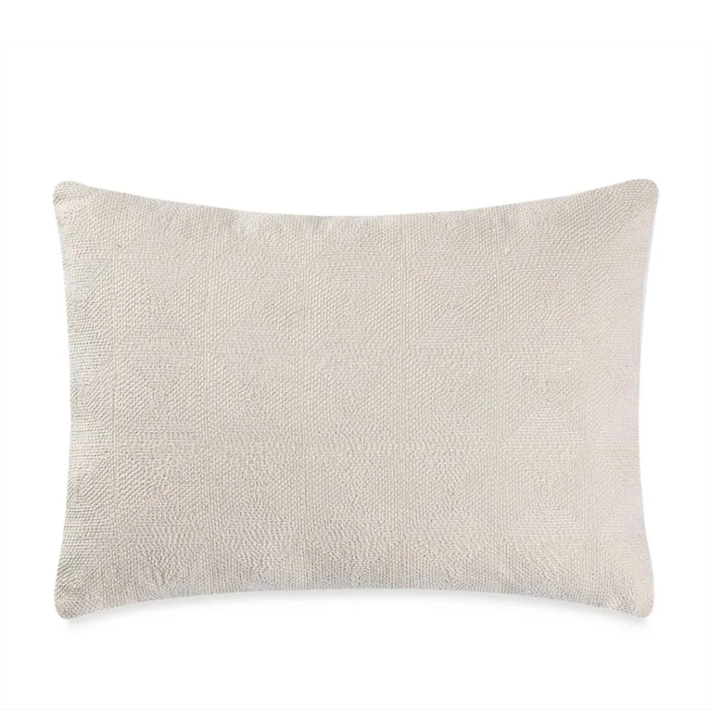 VERA WANG HOME Box Breakfast Throw Pillow FRETWORK 100% Cotton Down 12